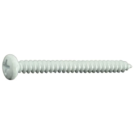 Midwest Fastener Sheet Metal Screw, #10 x 2 in, Painted Steel Pan Head Phillips Drive, 20 PK 35978